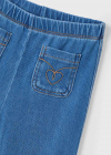 Dievčenské rozšírené nohavice-jeans efekt