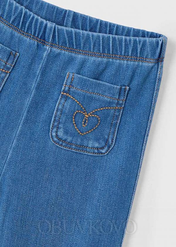 Dievčenské rozšírené nohavice-jeans efekt