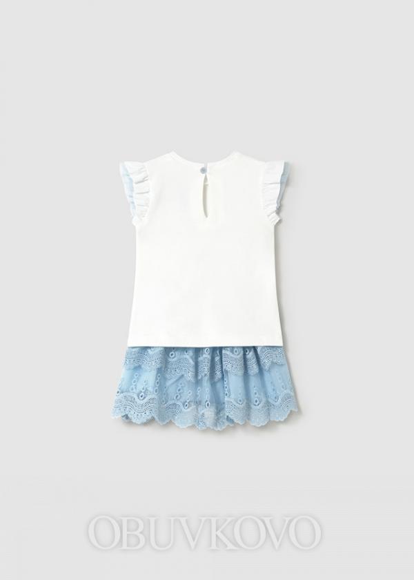 Dievčenský set tričko + sukňa 