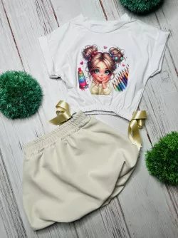 2 dielny dievčenský set 
