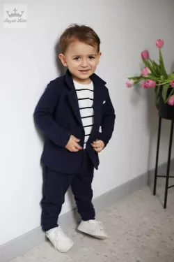 2 dielny bavlnený oblek/set sako+nohavice 