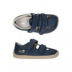Chlapčenské celokožené barefoot sandále