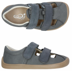 Chlapčenské celokožené barefoot sandále