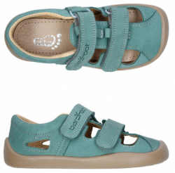 Chlapčenské celokožené barefoot sandále SLIM
