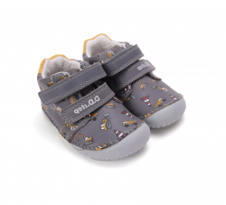 BAREFOOT kožená chlapčenská obuv DD STEP
