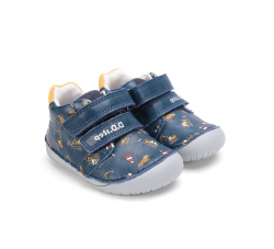 BAREFOOT kožená chlapčenská obuv DD STEP