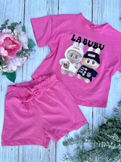 2 dielny dievčenský letný set LABUBU