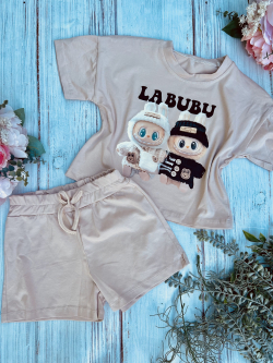 2 dielny dievčenský letný set LABUBU