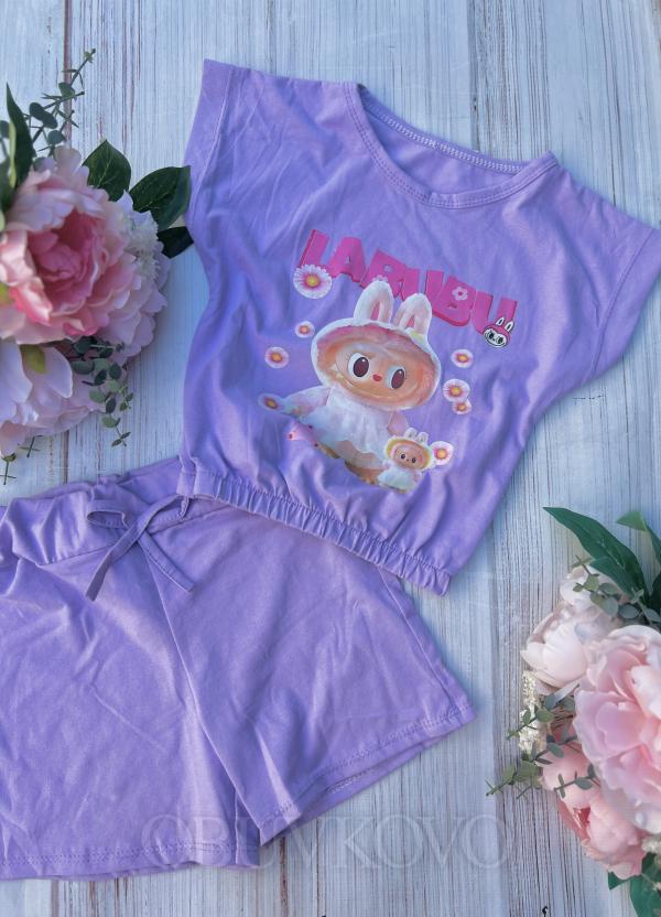 2 dielny dievčenský letný set LABUBU