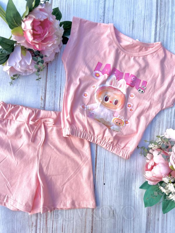 2 dielny dievčenský letný set LABUBU