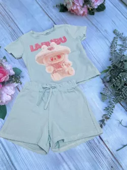 2 dielny dievčenský letný set LABUBU