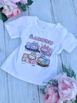 Bavlnené dievčenské tričko LABUBU