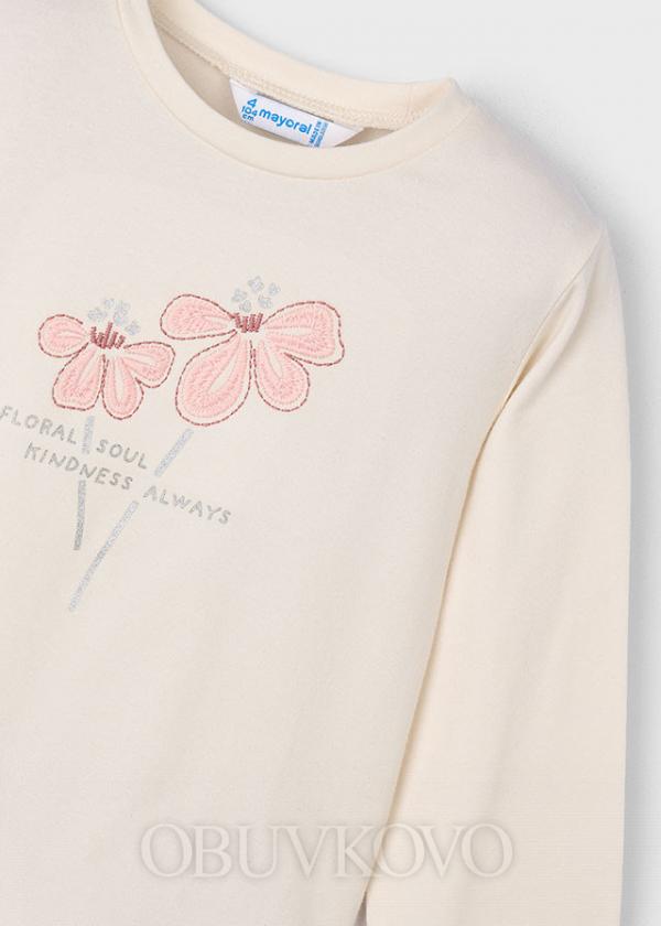 MAYORAL basic dievčenské tričko s dlhým rukávom