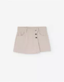 Krátke dievčenské nohavice-sukňa 2v1