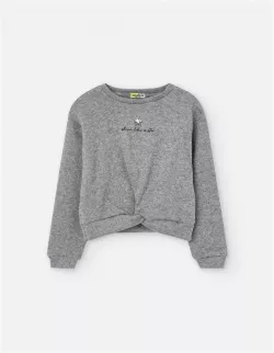 Bavlnený dievčenský pulover - mikina