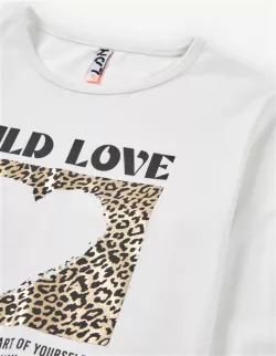 Dievčenské tričko s dlhým rukávom