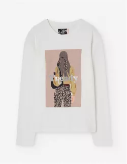 Dievčenské tričko s dlhým rukávom