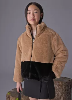 Exkluzívny dievčenský kožuch MAYORAL