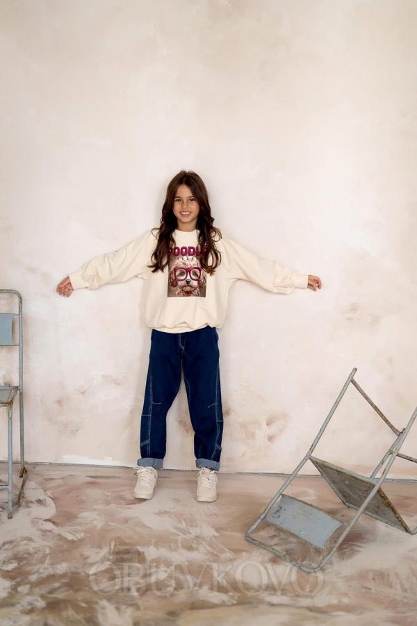 Dievčenská mikina POODLE