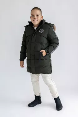 Chlapčenská zimná parka s kožušinkou