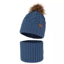 Chlapčenská zimná čiapka s nákrčníkom