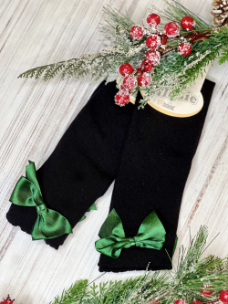 Dievčenské podkolienky s mašľou