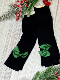 Dievčenské jednofarebné nadkolienky s farebnou mašľou