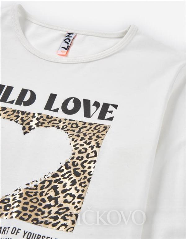 Dívčí triko s dlouhým rukávem black