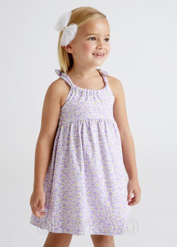 MAYORAL dievčenské letné šaty 3954-028 lilac