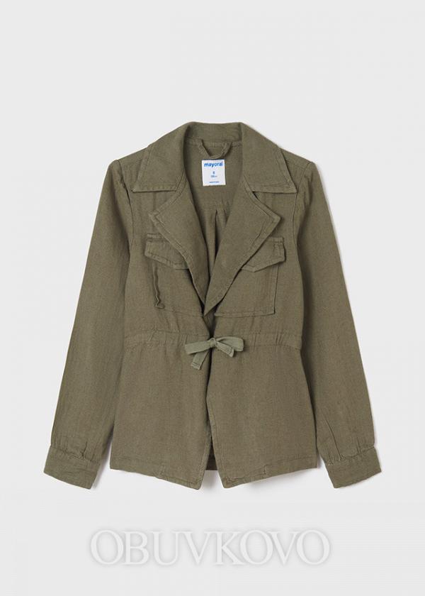 MAYORAL prechodný dievčenský kabát 6120-03 olive