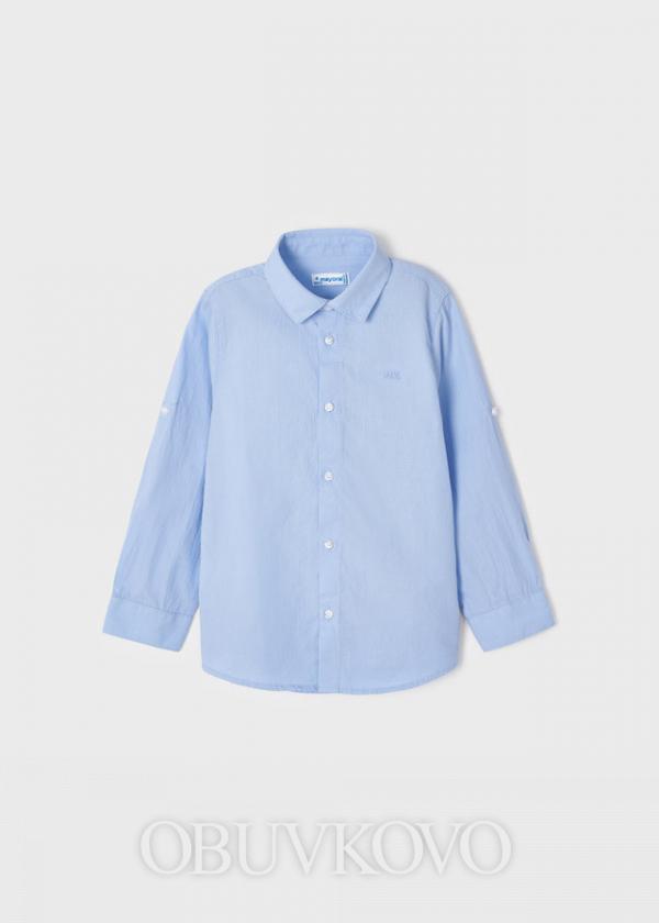 MAYORAL chlapčenská košeľa 2v1 140-011 blue