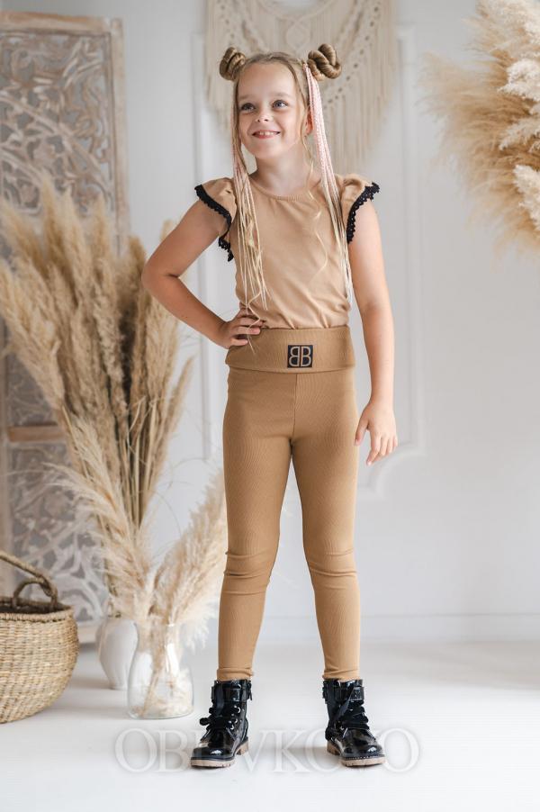 Dievčenské legíny MM 631 brown