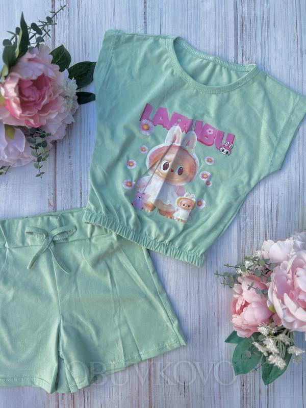 2 dielny dievčenský letný set LABUBU