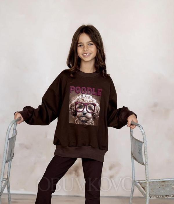 Dievčenská mikina POODLE